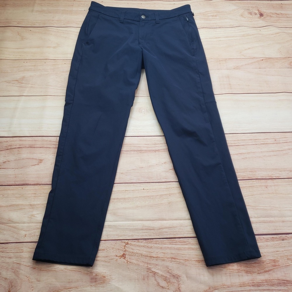 Lululemon Pants Mens 32x32 Blue Slim Chino Microfiber Stretch Workwear